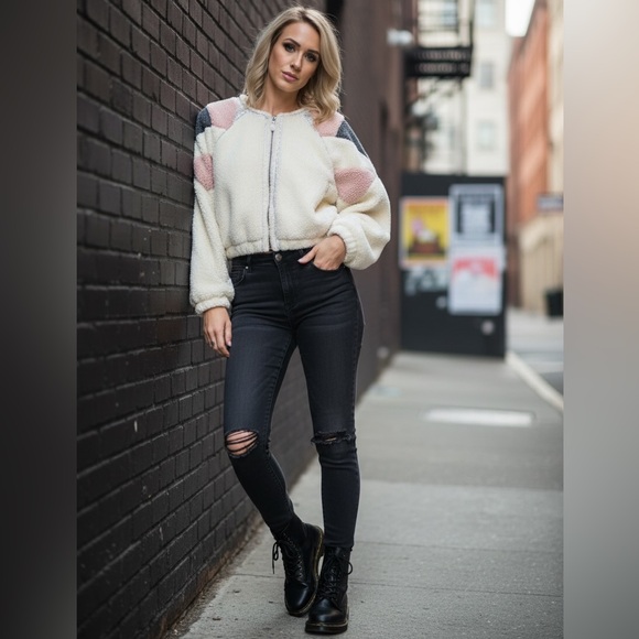 Free People Jackets & Blazers - Free People Cream Sherpa Jacket 🌺 ✨